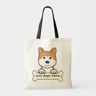 Personalised Akita Tote Bag