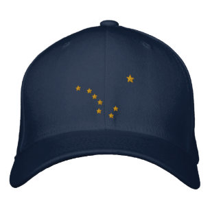 Personalised Alaska State Flag Design Embroidery Embroidered Hat
