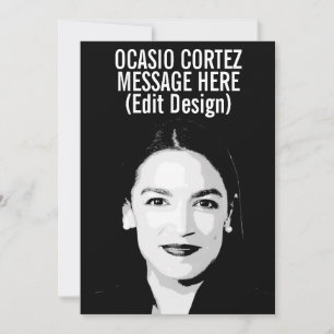 Personalised Alexandria Ocasio-Cortez Card