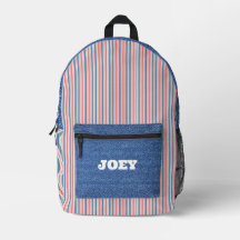 Personalised All-American Printed Backpack