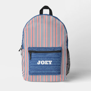 Personalised All-American  Printed Backpack