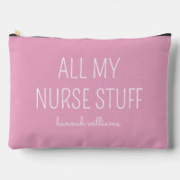 Personalised All My Nurse Stuff Cute Pink