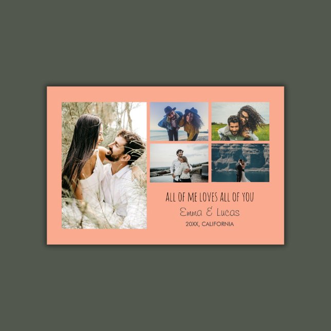 Personalised All of Me Loves All of You Photo  Poster (Personalized All of Me Loves All of You Photo Poster)
