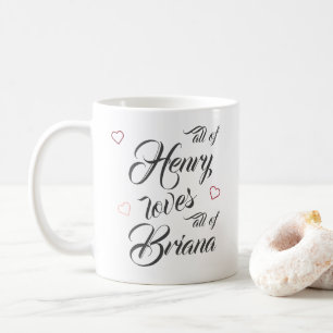Personalised All Of Me Loves All Of You Romantic Coffee Mug