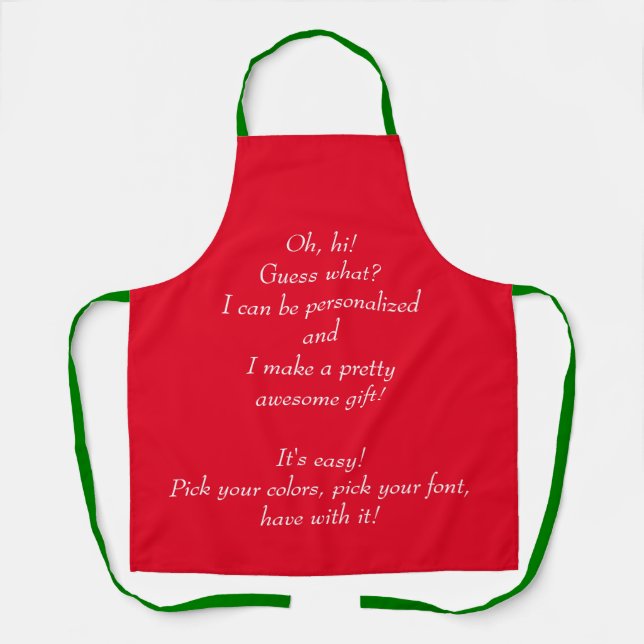 Personalised All-Over Print Apron (Front)