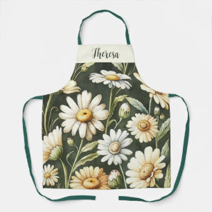 Personalised All-Over Print Apron, Daisy Apron, Apron