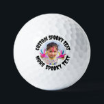 Personalised All Spooky Font Fun Photo Golf Balls<br><div class="desc">Custom personalised All Spooky Font Fun Text Photo / Logo Golf Balls template - Version 1. A large capitalised 'scary font' upper and lower text lines allows for a clear bold statement that is easily read, for your message, name, or other text. See our other templates for alternative fonts and...</div>