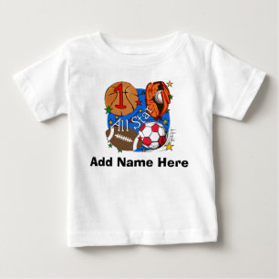 Personalised All Star 1st Birthday T-shirt
