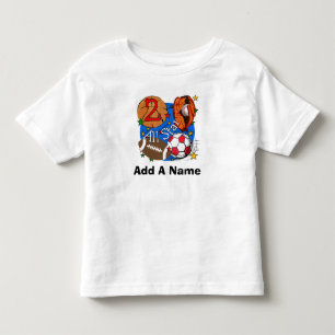 Personalised All Star Sports 2nd Birthday Tshirt