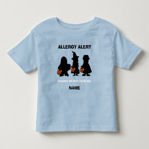 Personalised Allergy Alert Halloween Do Not Feed Toddler T-Shirt