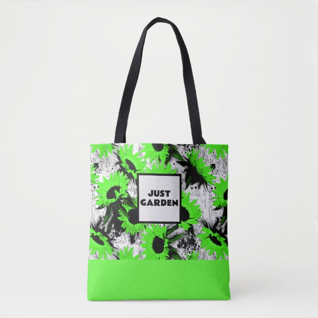 Personalised Allover printed Flower Tote Bag (Front)