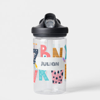 Personalised Alphabet Fun - Back to School Water Bottle
