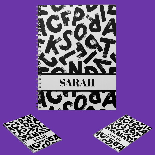 Personalised Alphabet Letter Pattern             Notebook (Creator Uploaded)
