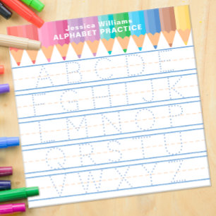Personalised Alphabet Tracing Practice Whiteboard
