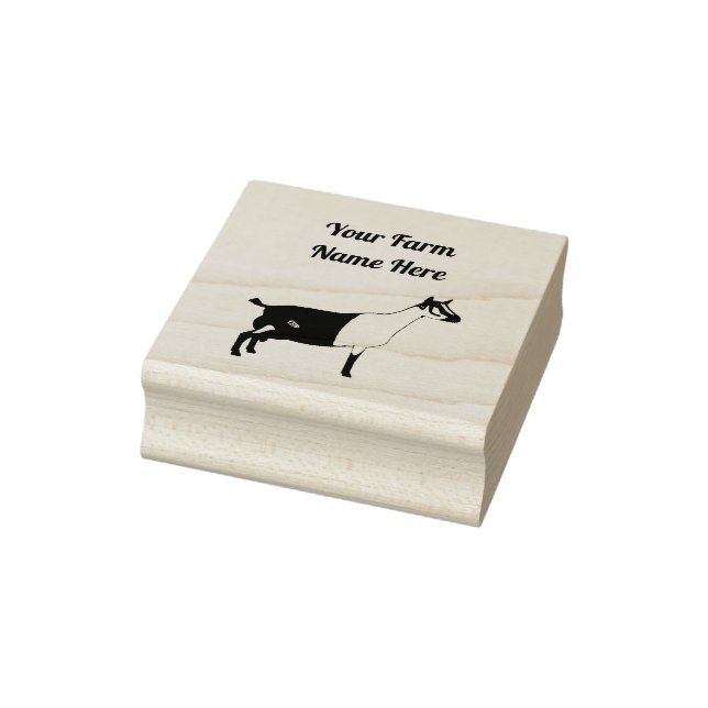 Personalised Alpine Dairy Goat Rubber Stamp (Stamp)