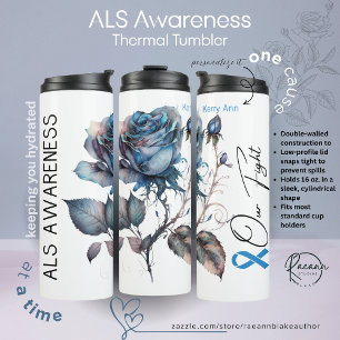 Personalised ALS Awareness Thermal Tumbler