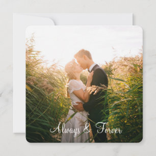 Personalised "Always & Forever" Photo Border Card