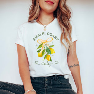  Personalised Amalfi Coast– Italy Lemon & Bow  T-Shirt