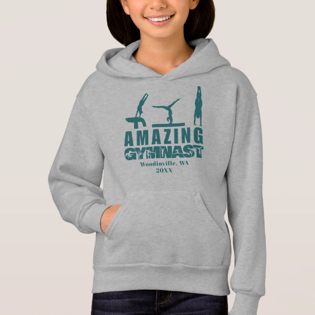 Personalised Amazing Gymnast Location Date Name (Front)