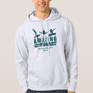 Personalised Amazing Gymnast Location Date Name Hoodie