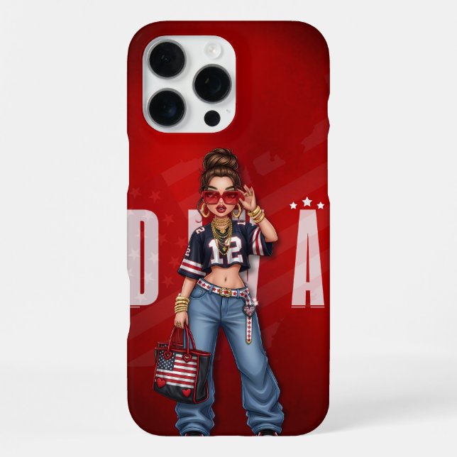 Personalised American Diva Phone Case (Back)