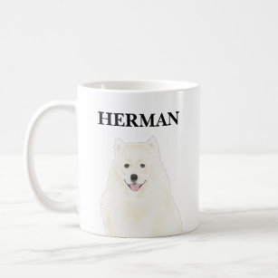 Personalised American Eskimo Samoyed Dog Coffee Mug