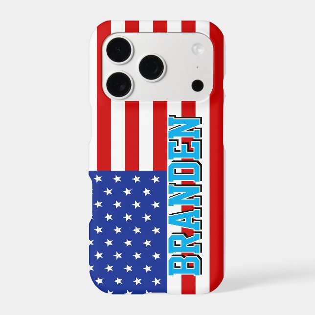 Personalised American Flag Custom Name (Back)