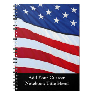 Personalised American Flag Patriotic Journal