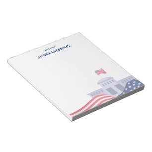 Personalised American Flag Patriotic USA  Notepad