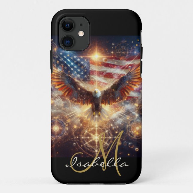 Personalised American Flag - Stars and Stripes Case-Mate iPhone Case (Back)