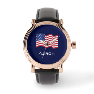 Personalised American Flag Watch 