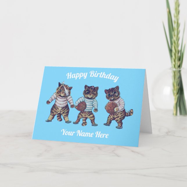 Personalised American Football Birthday Card (Front)