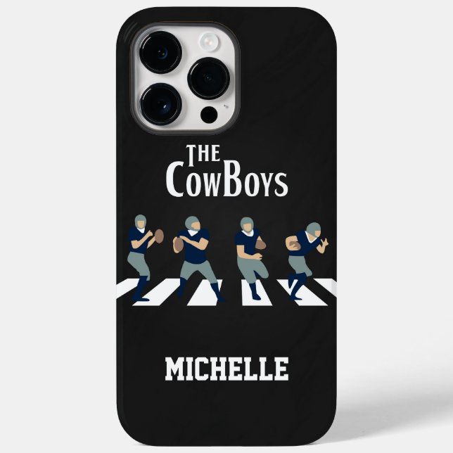 Personalised American Football Team Cowboys Case-Mate iPhone Case (Back)