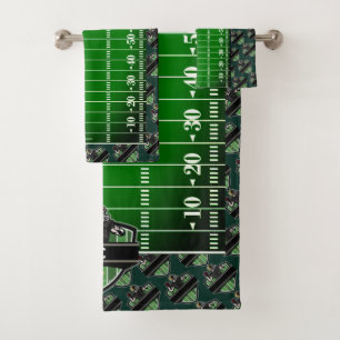 Personalised American Football Theme Bath Towel Se