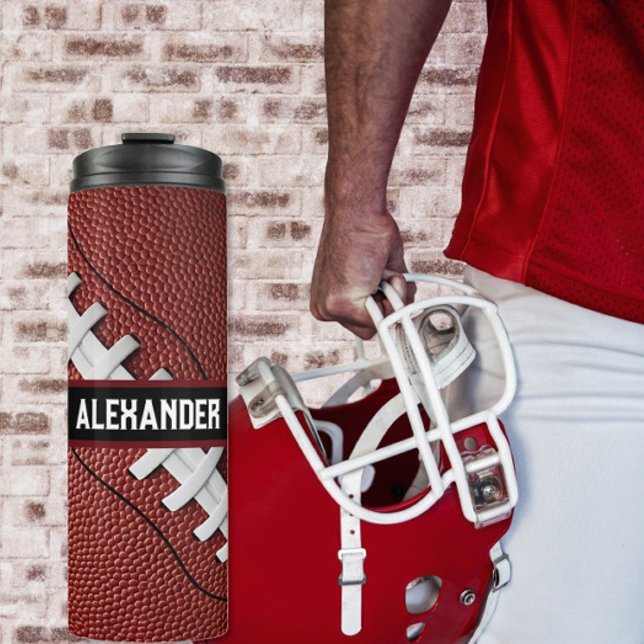 Personalised American Football Water Bottle (Creator Uploaded)