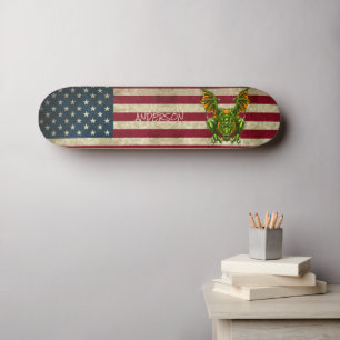 Personalised American Green Asian Dragon Skateboard