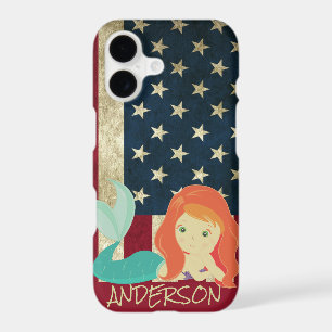 Personalised American Mermaid Orange