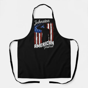 Personalised American Patriot Soldier USA Flag  Apron
