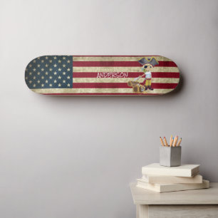 Personalised American Pirate BOY Skateboard