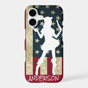 Personalised American Pirate Girl Case-Mate iPhone
