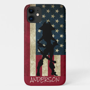 Personalised American Pirate Girl iPhone 11 Case