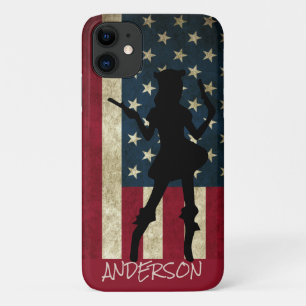 Personalised American Pirate  lady iPhone 11 Case