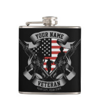 Personalised American Veteran Proud Vet USA Flag 