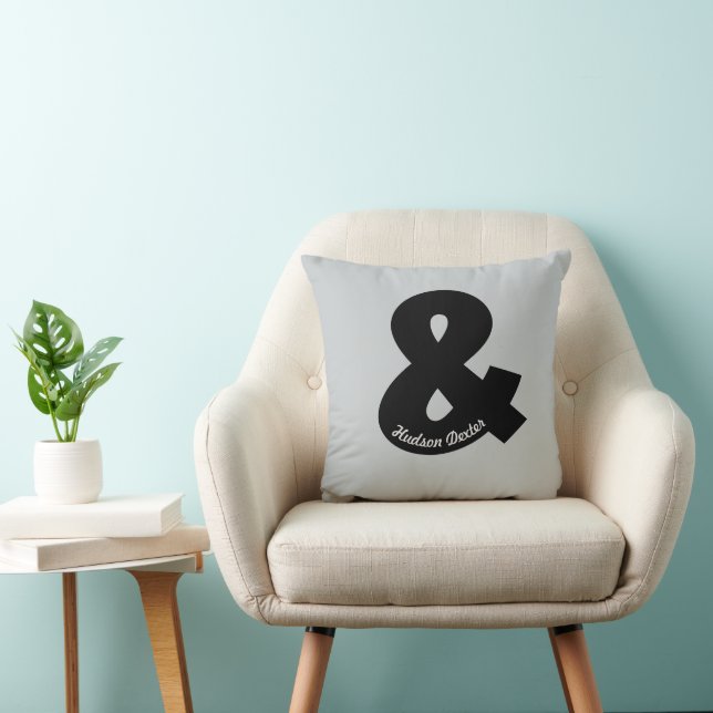 Personalised Ampersand Pillow (Chair)