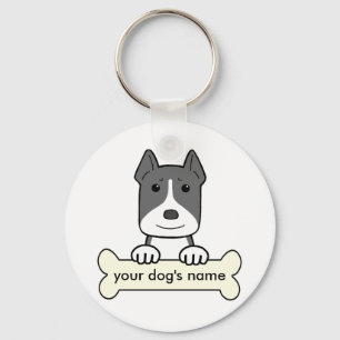 Personalised Amstaff Key Ring