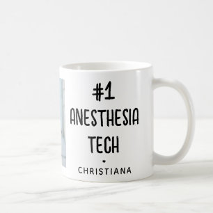 Personalised Anaesthesia Tech Photo Coffee Mug