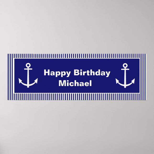 Personalised Anchor Banner Poster (Front)