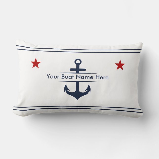 Personalised Anchor Pillow (Front)