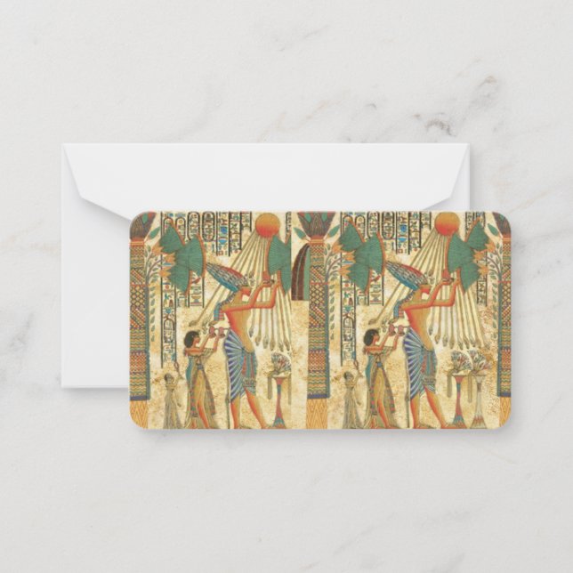 Personalised Ancient Egypt Flat Note Card (Front)