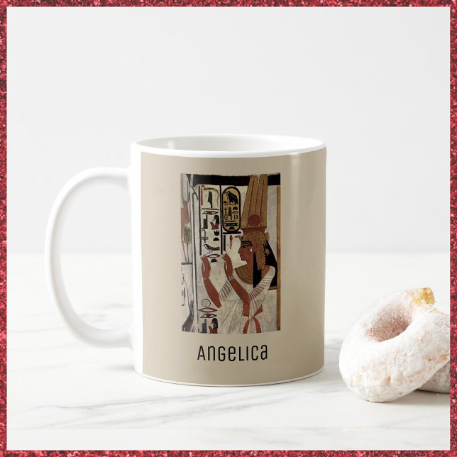 Personalised Ancient Egypt Hieroglyphics Mug (Bookmark my store! https://www.zazzle.com/store/capricepetit)